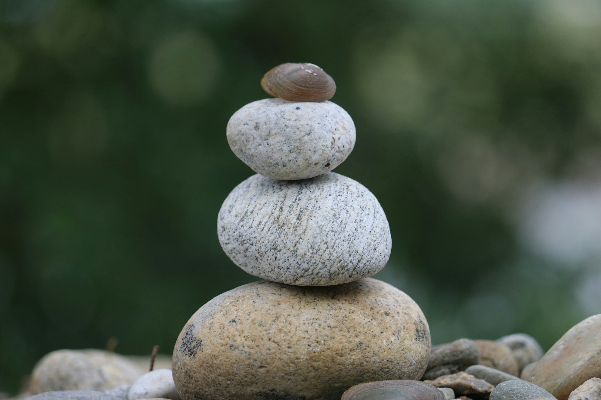 a stack of rocks